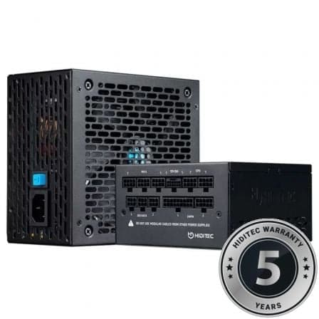 Fuente de Alimentación Hiditec GDX750 V3/ 750W/ Ventilador 14cm/ ATX 3.1/ PCIe 5.1/ 80 Plus Gold