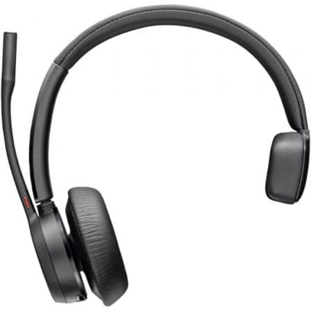 Auricular Inalámbrico Poly Voyager 4310-M para Microsoft Teams + Adaptador BT700 + Base de Carga/ con Micrófono/ Bluetooth/ Negro