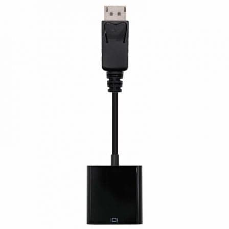 Conversor Nanocable 10.16.0602/ DisplayPort Macho - VGA Hembra/ 15cm/ Negro