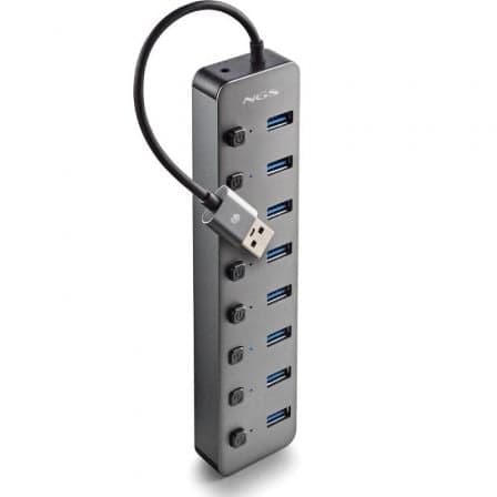 Hub USB NGS IHUB8 / 8xUSB 3.0/ Gris