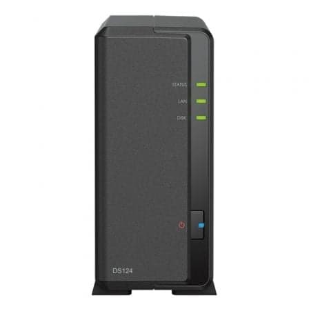NAS Synology Diskstation DS124/ 1 Bahía 3.5"- 2.5"/ 1GB DDR4/ Formato Torre