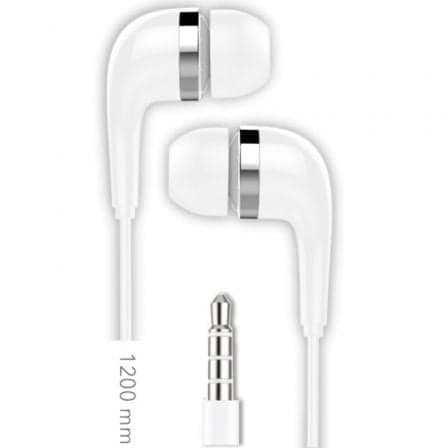 Auriculares Intrauditivos Tech One TEC2905/ con Micrófono/ Jack 3.5/ Blancos