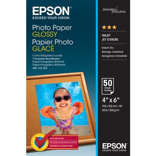 Epson Papel Photo Paper Glossy 10x15cm 50 hojas 200 grs