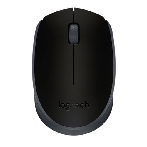 Logitech M171 - Ratón - óptico - 3 botones - inalámbrico - 2.4 GHz - receptor inalámbrico USB - Negro