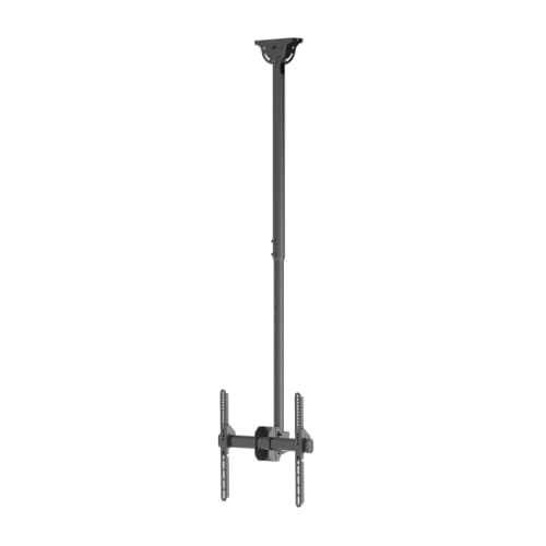TooQ - Soporte de techo de monitor/tv LPCE1155TSLI-B - de 32" a 55" - giratorio, inclinable, extensible - Negro