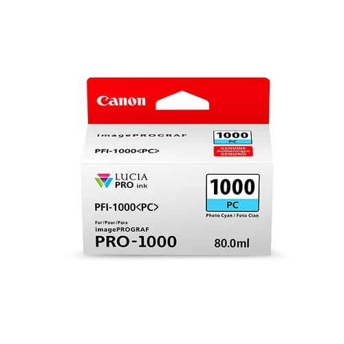 Canon Cartucho Photo Cian PFI-1000PC iPF PRO1000 80ML.