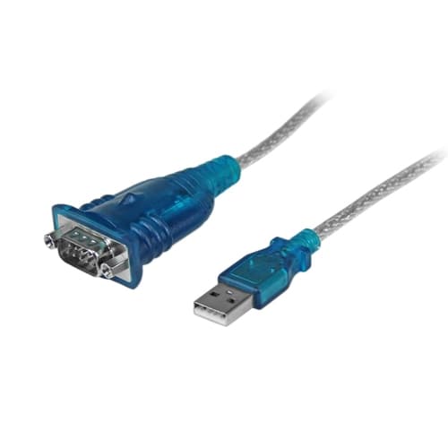 StarTech.com Cable Adaptador USB a Serie RS232 de 1 Puerto Serial DB9 - Macho a Macho - 1 x DB-9 Macho En Serie - 1 x Tipo A Macho USB - Negro