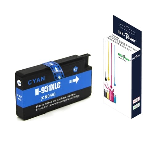 INK-POWER CARTUCHO COMP. HP Nº951XL CYAN CN046AE 26 ML