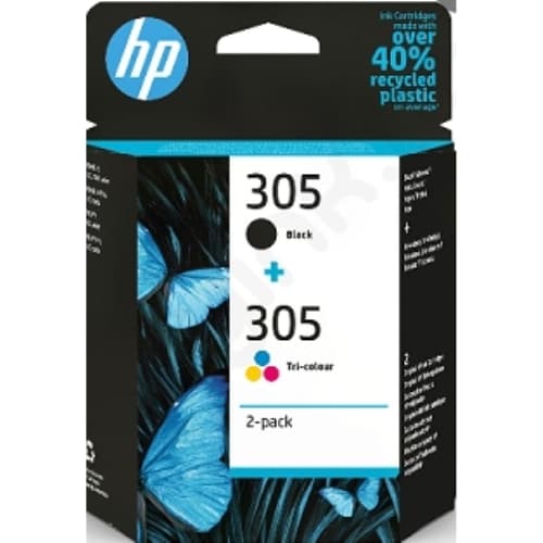 C.t.HP #305 negro + C.t.HP #305 tricolor Deskjet 2720 4120 Envy 6420
