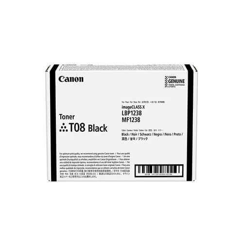 Canon Toner T08 negro 11.000pag i-SENSYS X 1238P II / i-SENSYS X 1238Pr II / i-SENSYS X 1238i II / i-SENSYS X 1238iF II
