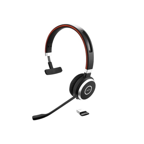 Jabra - Auriculares Evolve 65 Inalámbrico De Diadema Mono - Negro - Biauricular - Cobertor total de Oreja - 3000 cm - Bluetooth - Cancelación de ruido Micrófono - Cancelación de ruido - USB Tipo A