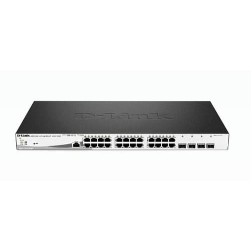 SWITCH SEMIGESTIONABLE D-LINK DGS-1210-28MP/E 24P GIGA (24P POE 370W) + 4P GIGA COMBO RACK