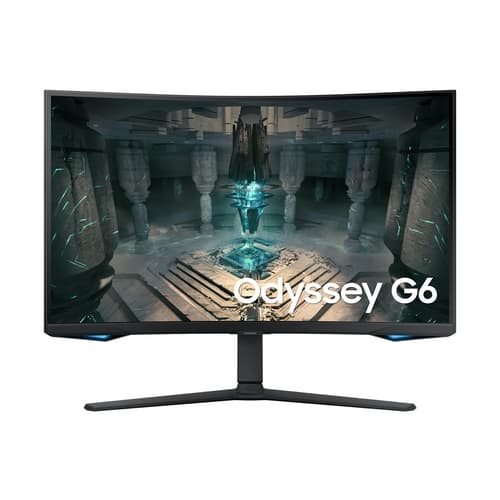 Samsung Odyssey G6 Monitor 32" LED VA Curvo QHD 240Hz FreeSync Premium Pro - Respuesta 1ms - Ajustable en Altura, Giratorio e Inclinable - Angulo de Vision 178º - Modo Smart TV - HDMI, USB,DP - VESA 1