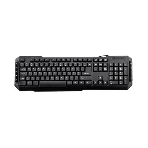 3Go KBDRILEUSB2 - Teclado multimedia Drile - 105 teclas + 10 multimedia - USB - Negro