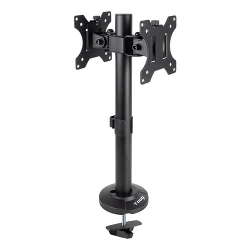 SOPORTE MESA 2 PANTALLAS GIRA INCLI 17-32 NEGRO