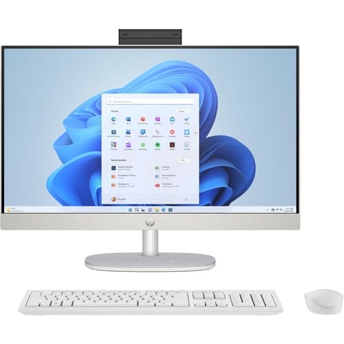 HP AiO 24-CR0091ns - Intel Core i7-1355U - 23.8" FHD Táctil - 16GB - 512GB SSD NVMe - Windows 11 Home - Blanco - inc. teclado y ratón