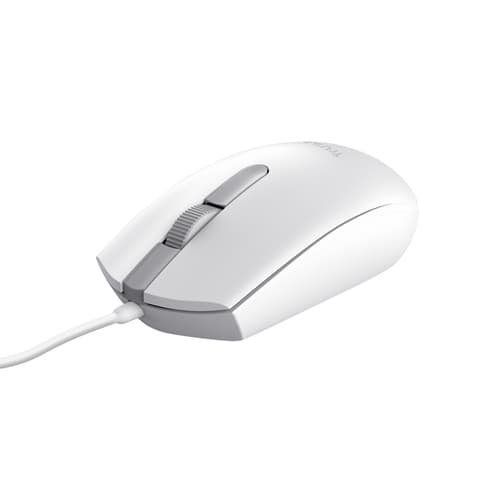 MOUSE TRUST TM-101 ECO USB 3 BOTONES Y RUEDA DESPLAZAMIENTO 1200DPI COLOR BLANCO 25320