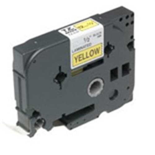 BROTHER CINTA ROTULADORA LAMINADA AMARILLA/NEGRA 8M 18MM