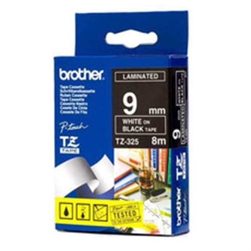 BROTHER CINTA ROTULADORA LAMINADA NEGRO/BLANCO 8M 9MM/PT-1950VP T1