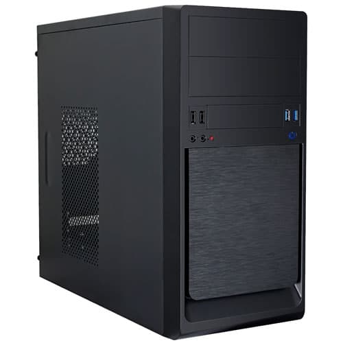 Caja microATX Unykach UK-6023 U3 Negra - FA 500w - 2x USB 2.0 + 2x USB 3.0 frontales - 2 bahías 5 1/4 + 1 bahía 3 1/2
