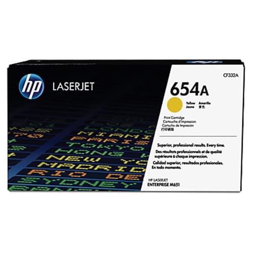HP 654A Yellow Original LaserJet Toner Cartridge