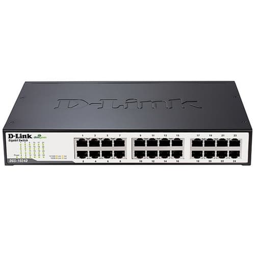 D-Link DGS-1024D - Conmutador - Switch 24 puertos - EN, Fast EN, Gigabit EN - 10Base-T, 100Base-TX, 1000Base-T