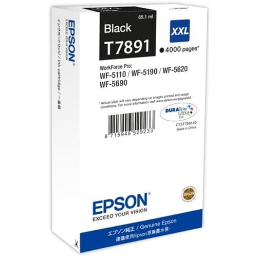 EPSON Cartucho Negro XXL 4000 paginas WorkForce Pro WF-5xxx Series