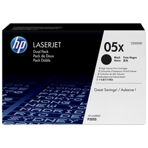 HP TONER NEGRO 6.500 PAG. PACK 2 LASERJET P/2055D/2055DN/2050D/2050