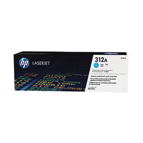 HP TONER CIAN CF381A Nº312A Color LaserJet Pro MFP M476DN, MFP M476DW, MFP M476NW 2.700PG.