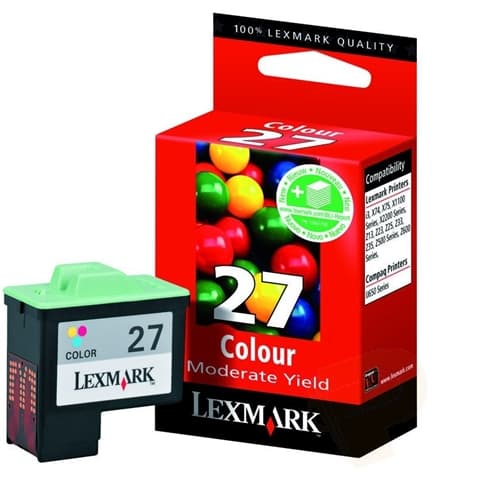 LEXMARK CARTUCHO COLOR Nº27 PLUS COLOR JETPRINTER/13/23/25/33/35/600 LEXMARK I/3 MULTIFUNCION X/74/75/1110/1130/1150/1180