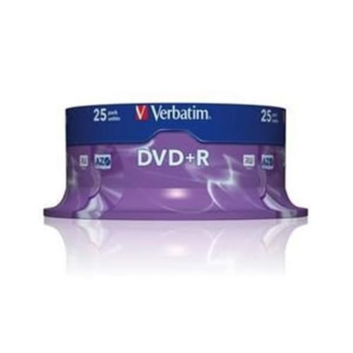 VERBATIM DVD+R 4.7GB 16X BOBINA 25 ADVANCED AZO