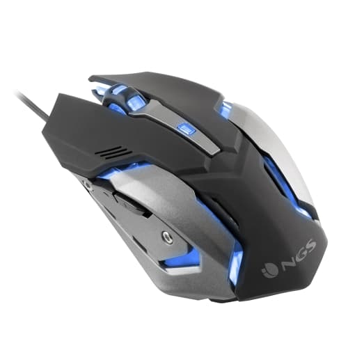 NGS - Raton GMX-100 Gaming 2200 dpi con LEDs 6 botones