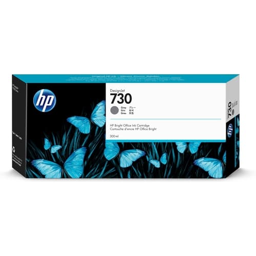 HP Cartucho de tinta gris 300 ml P2V72A (730)