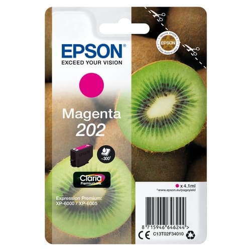 Epson Cartucho de tinta magenta 300 paginas C13T02F34010 (202)