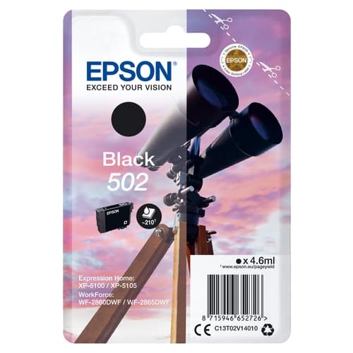 Epson Cartucho de tinta negro 210 páginas C13T02V14010 (502)