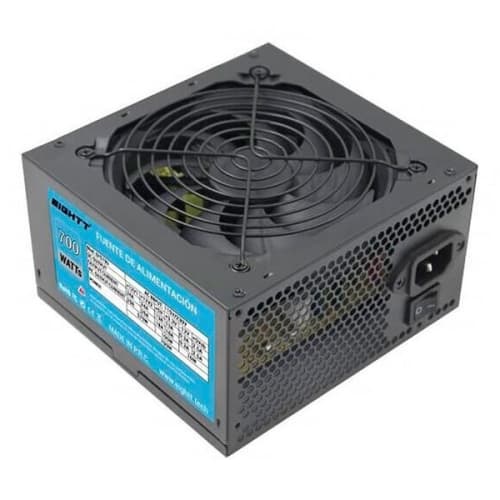 Eightt - Fuente de alimentación ATX - 700W - 4 x SATA - 2 x Molex - 1 x CPU 4+4 - 1 x PCIe 6+2 - Ventilador 12cm - Sin cable