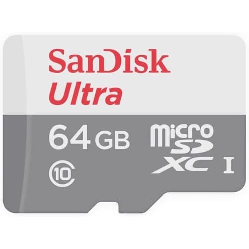 Sandisk Ultra Tarjeta Micro SDXC 64GB UHS-I U1 Clase 10 100MB/s + Adaptador SD