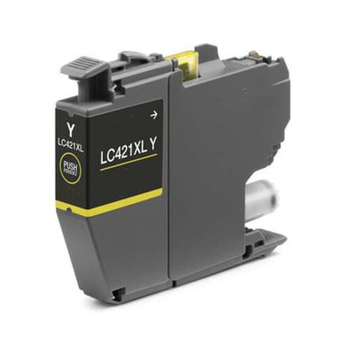 Brother cartucho compatible LC421XLY amarillo DCP-J1050DW/J1140DW - MFC-J1010DW
