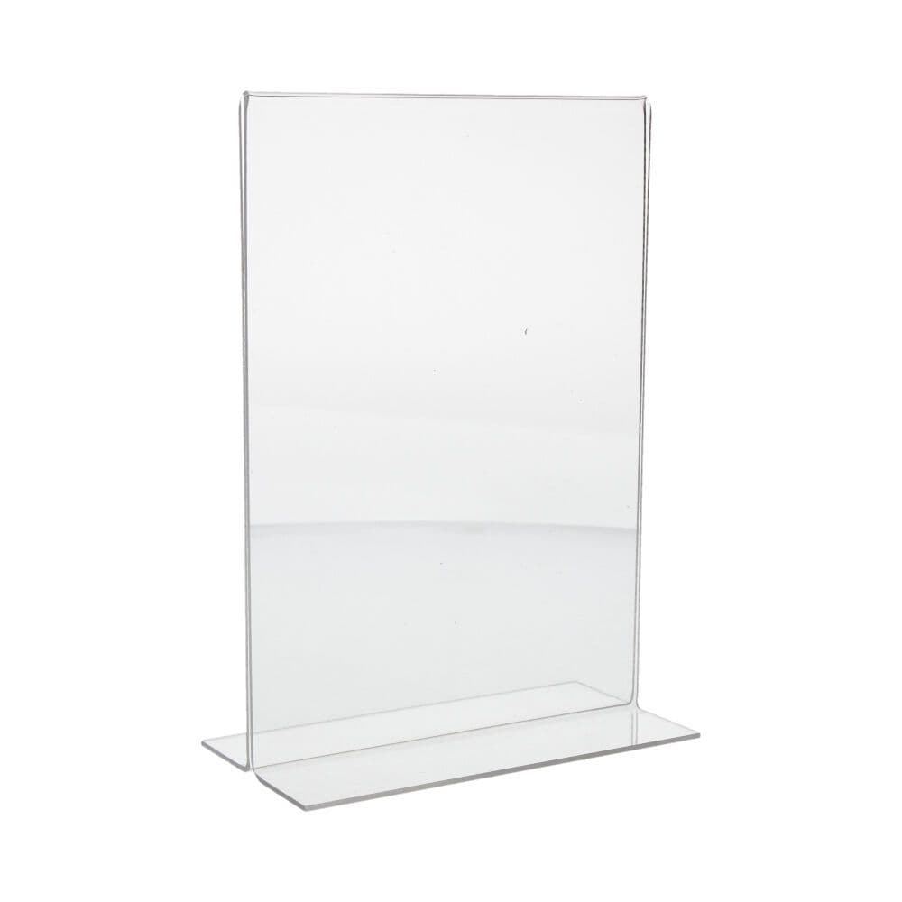SOPORTE CARTEL A5 DE METACRILATO TRANSPARENTE GROSOR 2 mm, 148 x 210 mm