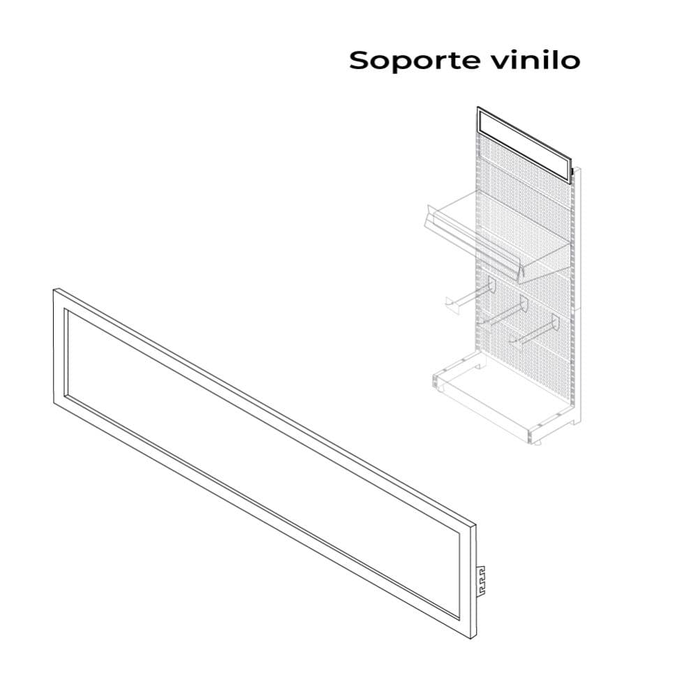 SOPORTE PARA VINILOS BLANCO MODELO 00030
