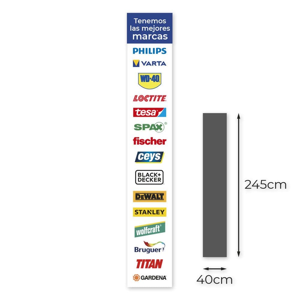 VINILO PARA ESCAPARATE PRIMERAS MARCAS CASTELLANO