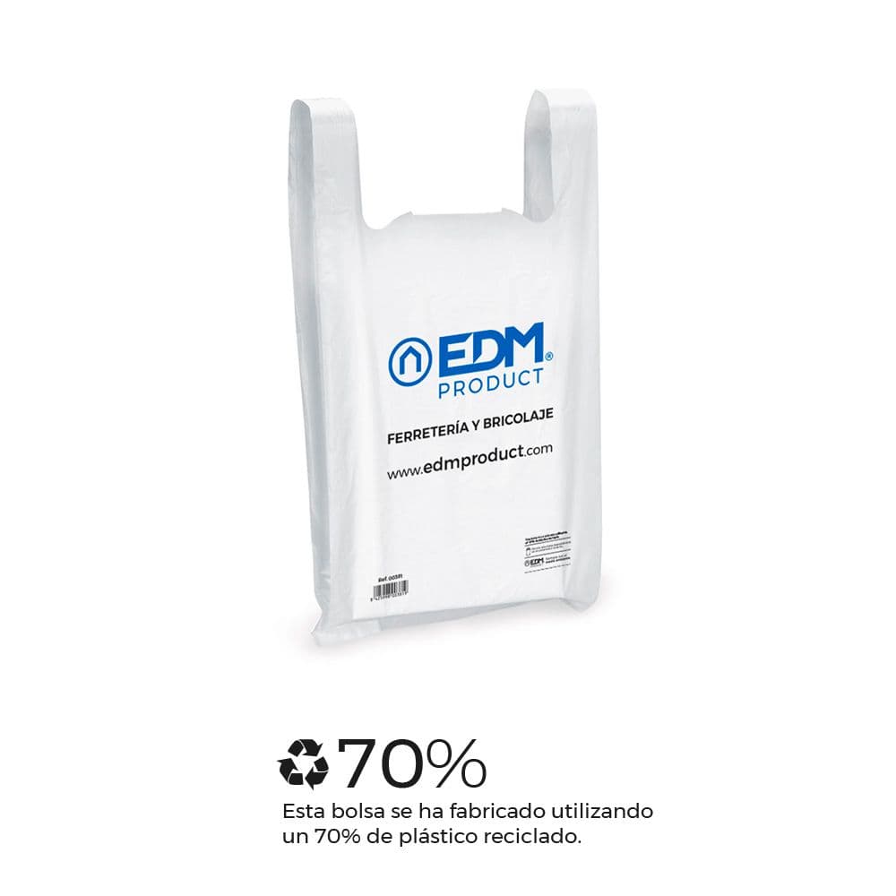 PACK 120 BOLSAS MEDIDA PLEGADA 35 x 44 cm 70% PLÁSTICO RECICLADO