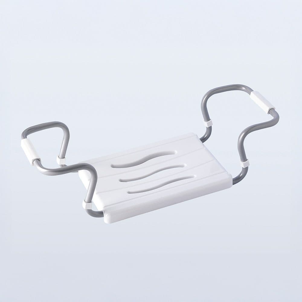 ASIENTO DE BAÑERA REGULABLE (MINIMO 55 cm, MÁXIMO 70 cm), BLANCO, MEDIDA 55-70 x 26 x 18,7 cm