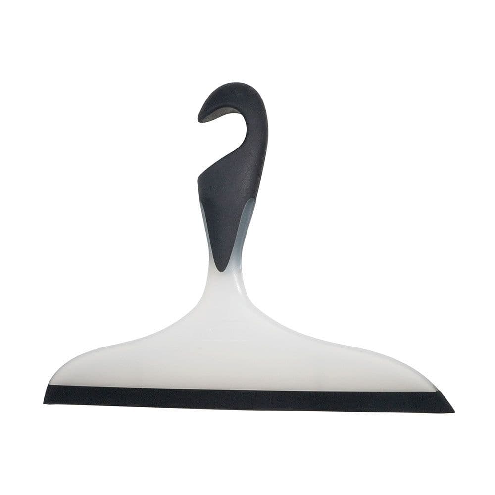 LIMPIACRISTALES PARA EL BAÑO/DUCHA LOANO 23 cm, NEGRO/BLANCO