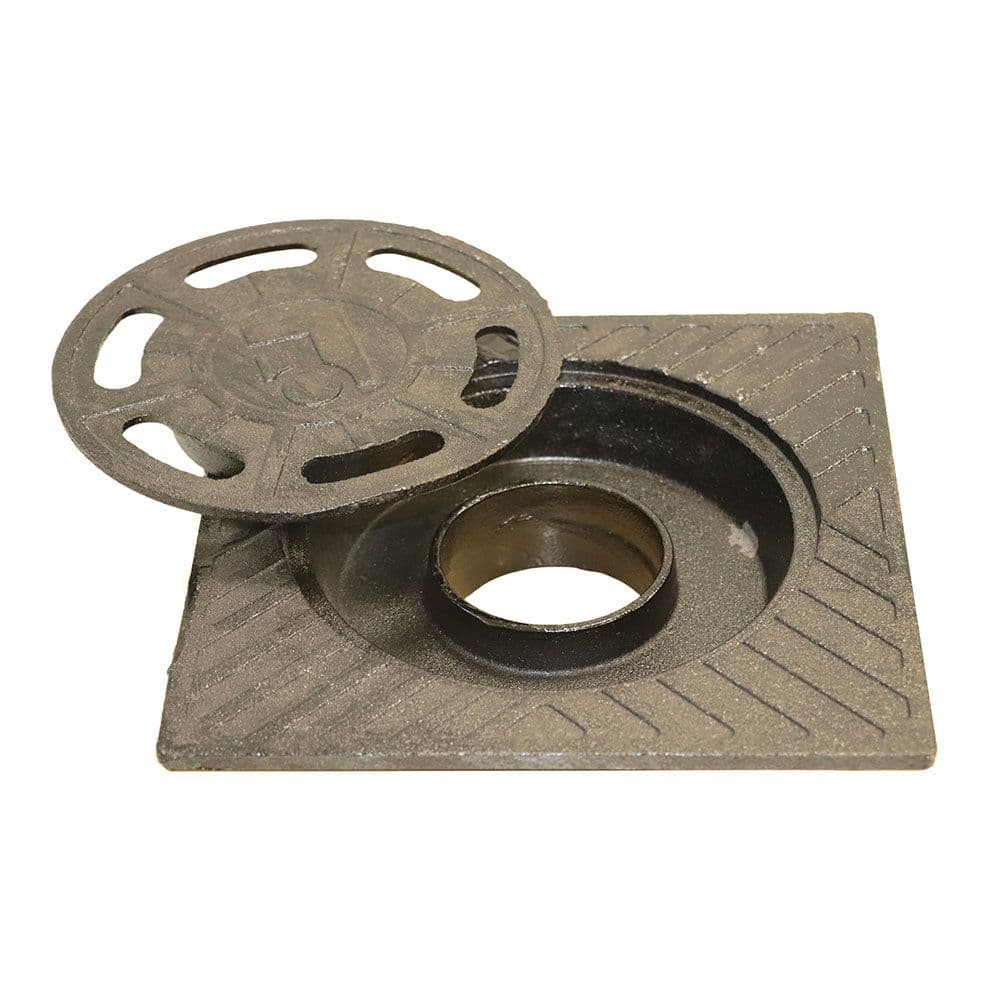 SUMIDERO DE PATIO, FUNDICIÓN, FORJA, 15 x 15 cm