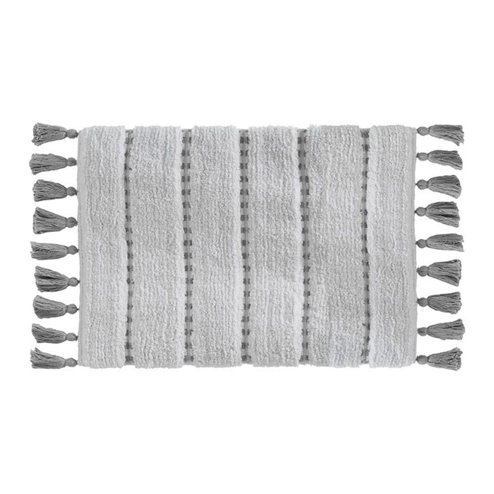 ALFOMBRA DE BAÑO 'POM POM' GRIS 50 x 75 cm