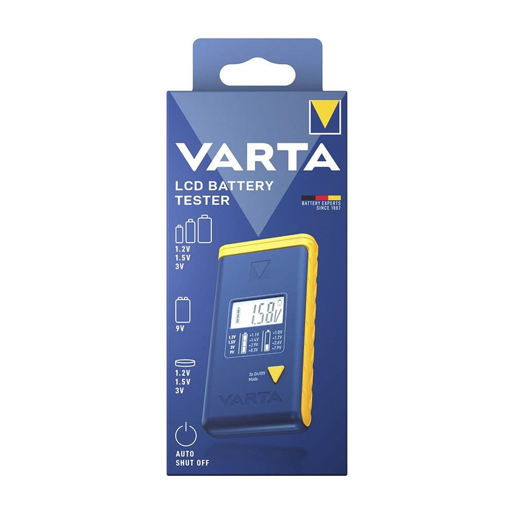 COMPROBADOR DE PILAS LCD 893101111. VARTA