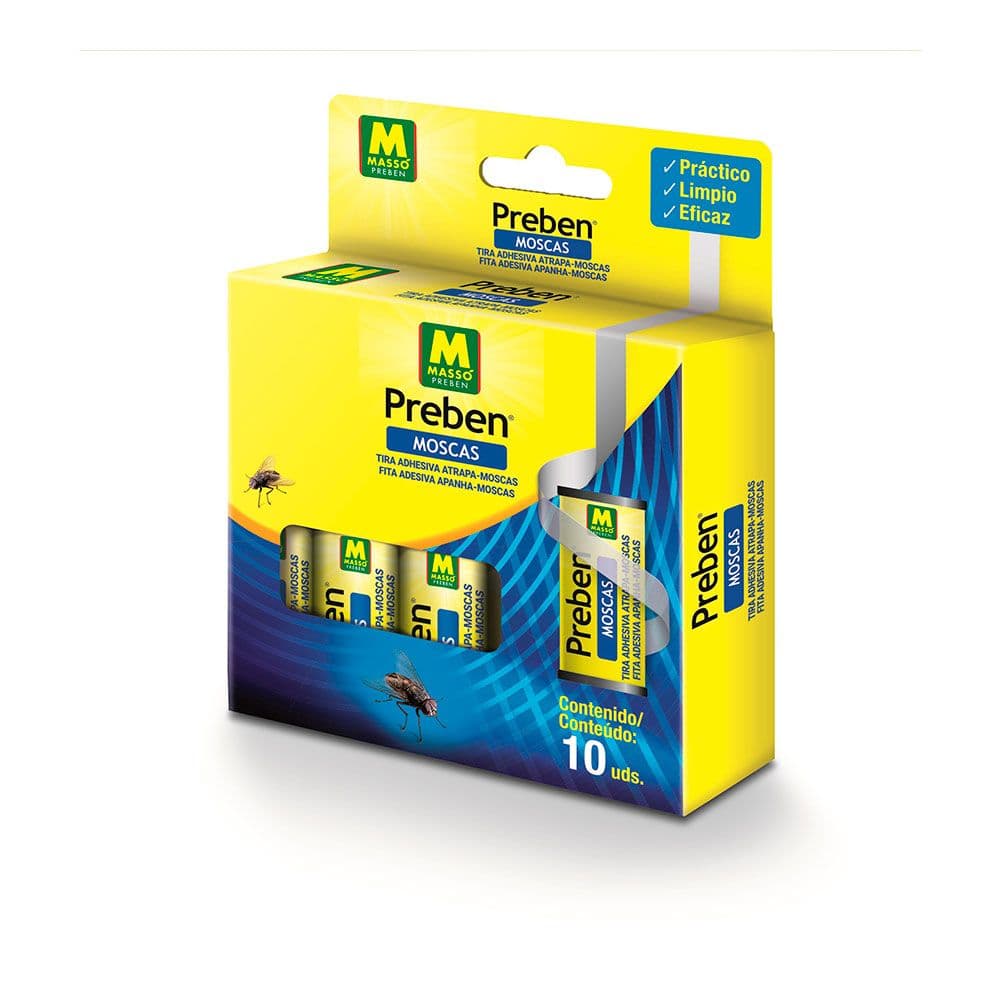TIRA ATRAPA MOSCAS, 10 uds