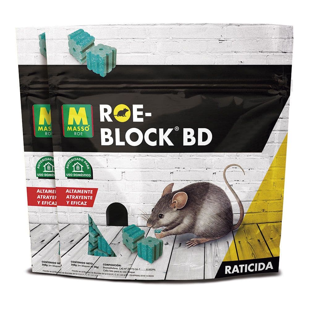 RATICIDA ROE-BLOCK 260 g + 260 g
