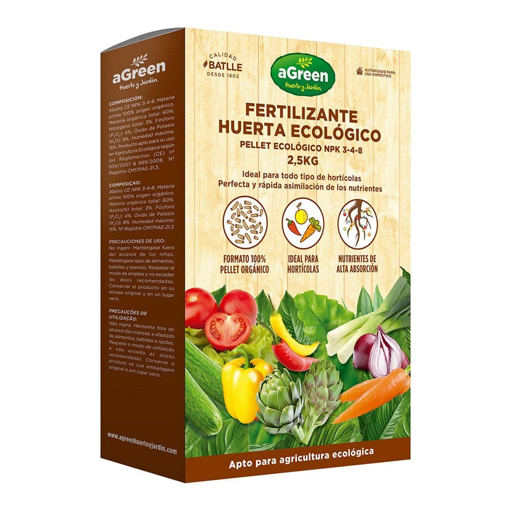 FERTILIZANTE HUERTA PELLET ECO 2,5 kg